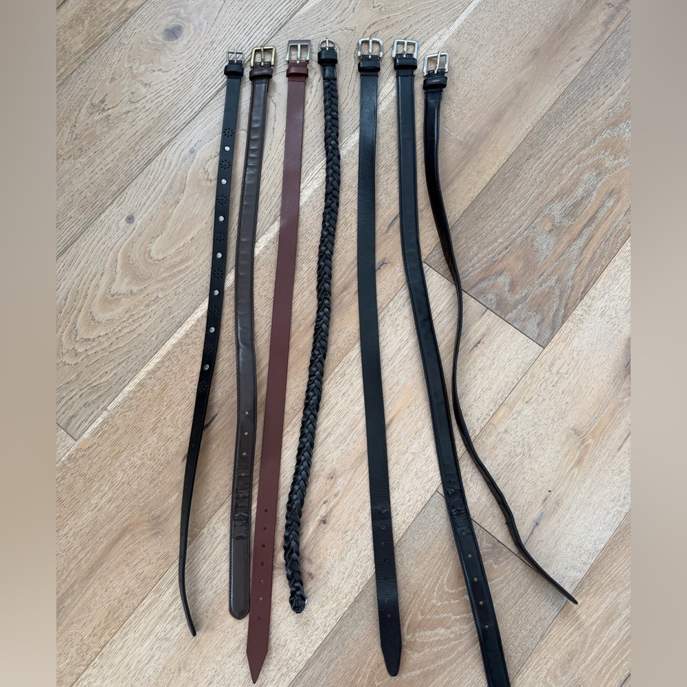 Set of Black and Brown Belts